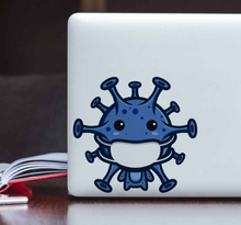 Stickers voor laptop Schattig virus met maskers