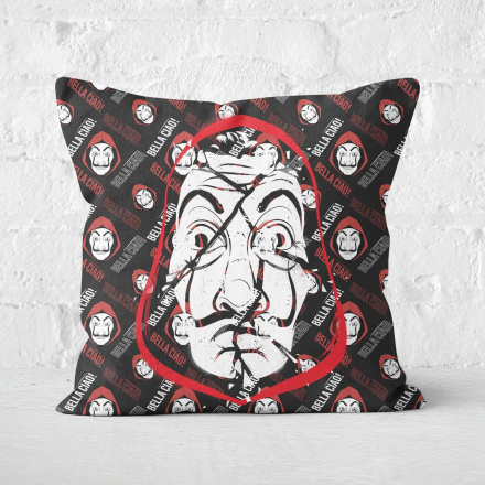Money Heist Bella Ciao Square Cushion - 60x60cm - Soft Touch