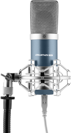MIC-900BL USB kondensator mikrofon blå niere studio