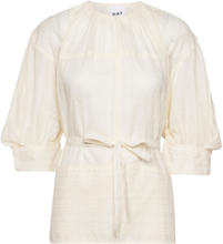 Campbell - Delicate Cotton Tops Shirts Long-sleeved White Day Birger Et Mikkelsen