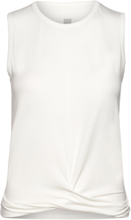 Wrapped Tank Top T-shirts & Tops Sleeveless Hvit Moonchild Yoga Wear*Betinget Tilbud