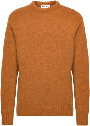 Over D Crew-Neck Sweater Designers Knitwear Round Necks Orange Hope