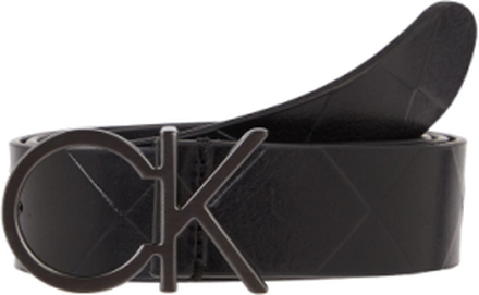 Re-Lock Quilt Belt Bælte Black Calvin Klein