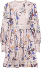 Taylor Silk Blend Detailed Mini Dress Dresses Summer Dresses Rosa By Malina*Betinget Tilbud