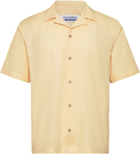 "Olivier Resort Coconut Ss Shirt Tops Shirts Short-sleeved Yellow Gabba"