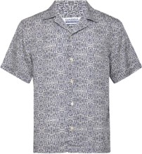 "Olivier Resort Aop Tencel Ss Shirt Tops Shirts Short-sleeved Multi/patterned Gabba"