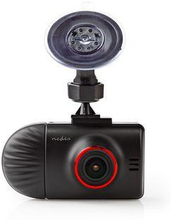 Nedis Dash Cam | 1440P@30fps | 12.0 MPixel | 2.31 "" | LCD | Två kameror | Parkeringssensor | Rörelsedetektor | Nattläge | Röd / Svart