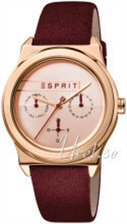 Esprit ES1L077L0035 Rosa guldfarvet/Læder Ø36 mm