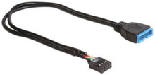 USB-kabel DELOCK 83281 30 cm Sort