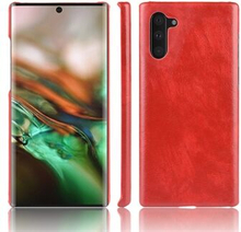 Litchi Texture PU Leather Coated PC Shell for Samsung Galaxy Note 10/Galaxy Note 10 5G