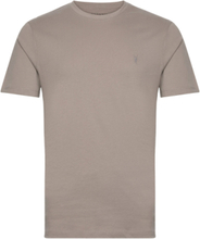 Brace Ss Crew T-shirts Short-sleeved Brun AllSaints*Betinget Tilbud