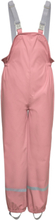 Pants Pu W. Suspender Outerwear Rainwear Bottoms Pink Color Kids