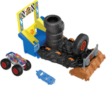 Monster Trucks Arena Smashers Race Ace Smash Race Challenge Playset Toys Toy Cars & Vehicles Race Tracks Multi/patterned Hot Wheels