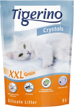Tigerino Crystals Katzenstreu XXL / XL-Grain - Sensitive (parfümfrei) - 6 x 5 l