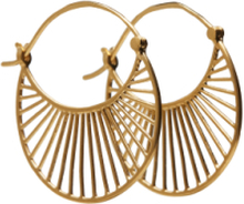 Large Daylight Earrings 30 Mm Accessories Jewellery Earrings Hoops Gull Pernille Corydon*Betinget Tilbud