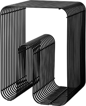 CURVA wire stool shelf black, AYTM