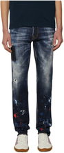 Dark Splatter Wash Cool Guy Jeans