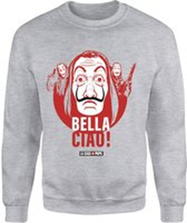 Money Heist Bella Ciao Sweatshirt - Grey - XXL - Grey