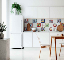 Kleurrijke ornamentele keukentegels Muursticker