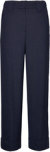 Drapey Melange Bottoms Trousers Suitpants Blue Ganni