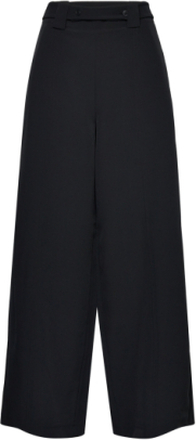 Echo Crepe Full Length Trouser Bottoms Trousers Wide Leg Black French Connection