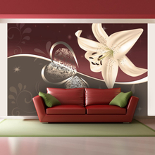 Fototapet - Cream lily 400 x 270 cm