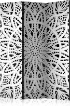 Skærmvæg - White Mandala 135 x 172 cm