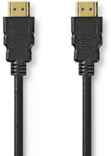Nedis Ultra High Speed --HDMI - kabel | HDMI- Kontakt | HDMI- Kontakt | 8K@60Hz | 48 Gbps | 5.00 m | Rund | 6.7 mm | Svart | Kuvert