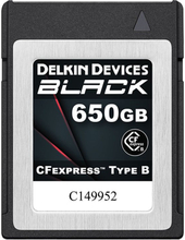 Delkin Black CFexpress R1725/W1530 650GB, Delkin