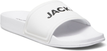 Jfwlarry Pool Slider Jnr Shoes Summer Shoes Pool Sliders Hvit Jack & J S*Betinget Tilbud