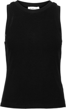 Naomi Top T-shirts & Tops Sleeveless Svart By Malina*Betinget Tilbud
