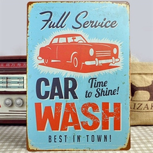 Emaljeskilt Full service car wash