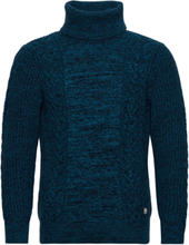 Turtle Neck Sweater Héritage Tops Knitwear Turtlenecks Navy Armor Lux