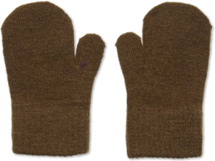 Basic Magic Mittens -Solid Col Accessories Gloves & Mittens Mittens Grønn CeLaVi*Betinget Tilbud
