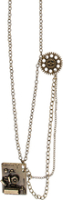 Stiligt Steampunk Smycke med Två Berlocker