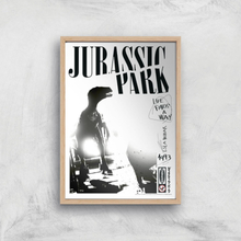 Jurassic Park Life Finds A Way Giclee Art Print - A4 - Wooden Frame