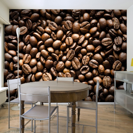 Fototapet - Roasted coffee beans - 200 x 154 cm