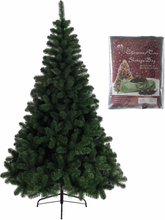 Kunst kerstboom/kunstboom groen 150 cm inclusief opbergzak