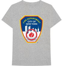 New York City: Unisex T-Shirt/Fire Dept. Badge (Large)