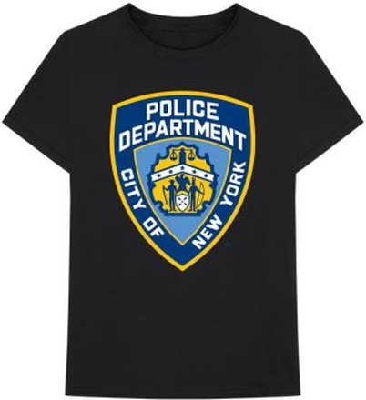 New York City: Unisex T-Shirt/Police Dept. Badge (Medium)
