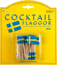 Cocktailflaggor Sverige - 24-pack