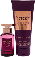 Abercrombie & Fitch Authentic Night Woman Gift Set EDP 50 ml