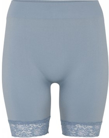 Decoy Long Shorts With Lace Blå S/M Dame
