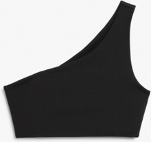 One-shoulder bra top - Black