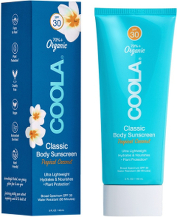 COOLA Classic Body Lotion SPF30 Lett, pleiende og luktfri solkrem til kropp med vitamin C, 148ml - 148 ml