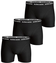 Björn Borg 3P Essential Shorts Sort bomuld Small Herre