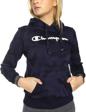 Champion Women Hooded Sweatshirt Allover Camoflage Medium Dam