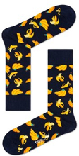 Happy socks Strumpor Banana Sock Svart mönstrad bomull Strl 36/40