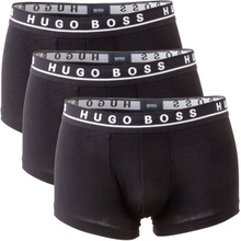 BOSS 3P Cotton Stretch Trunks Sort bomuld Small Herre
