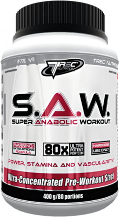 S.A.W. Super Aggressive Workout 400 g, PWO